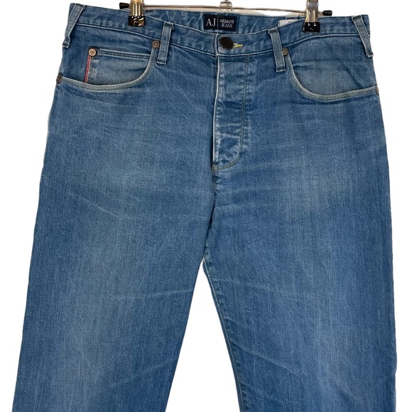 Giorgio Armani Jeans Cropped High-Rise J21 Regular Fit Size US 33 Premium AJ GA - Picture 4 of 16